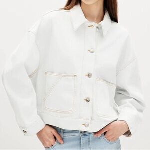 Frame Denim Ivory Jean Jacket
